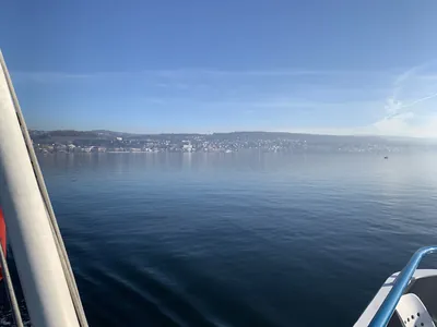 Onboard lake cruise