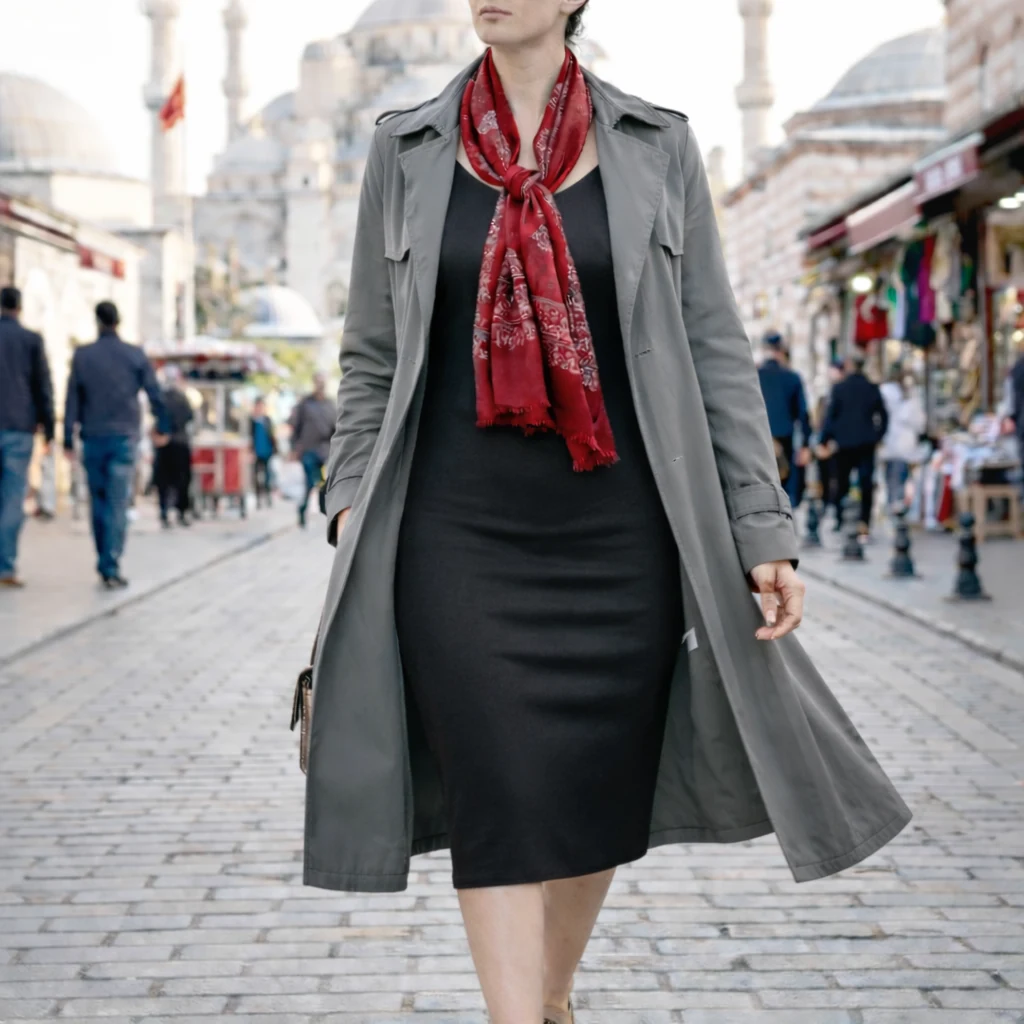 Istanbul in May - Istanbul outfit strategy — blend in in #5A616A