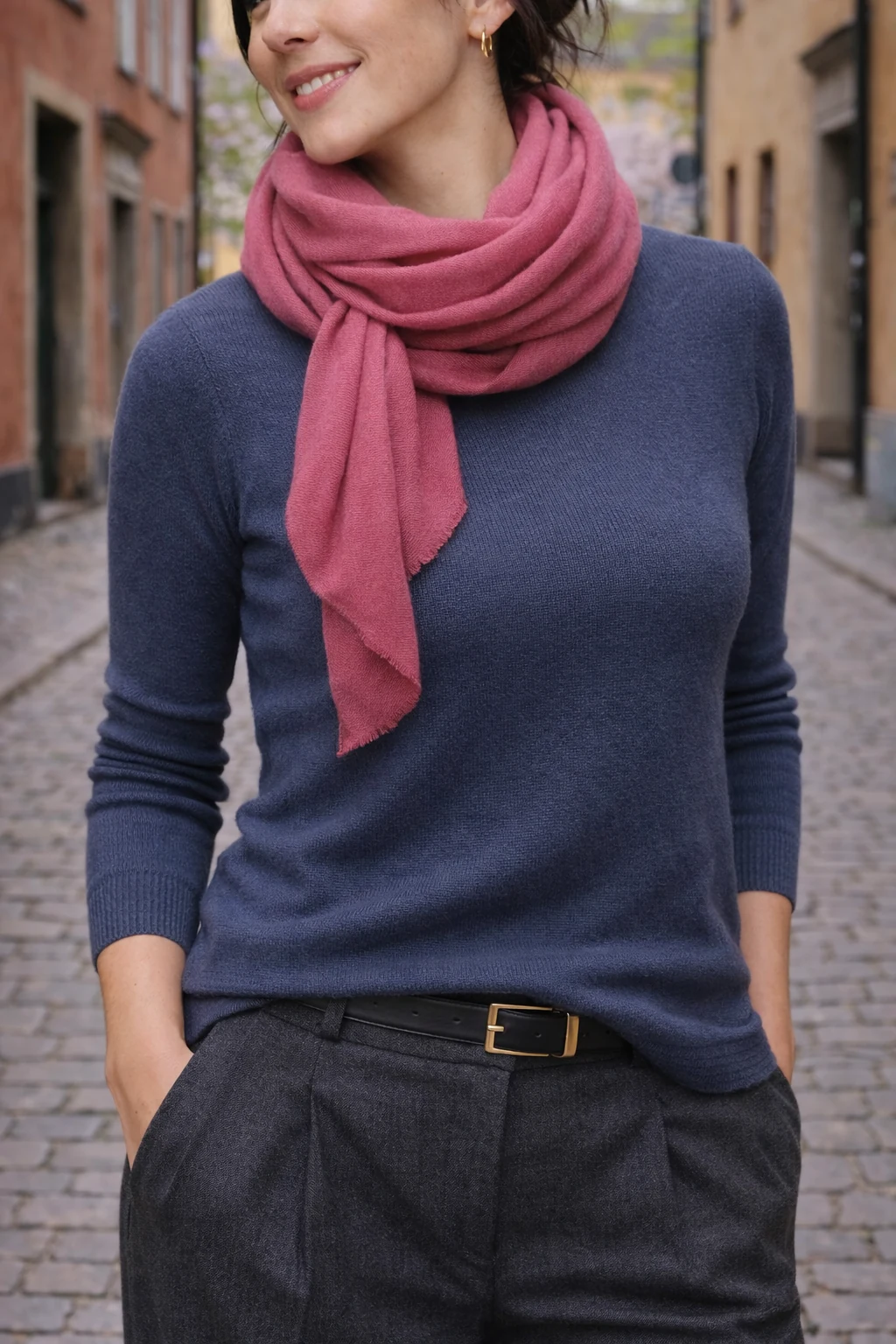 Stockholm outfit strategy — blend in in #4A5D66